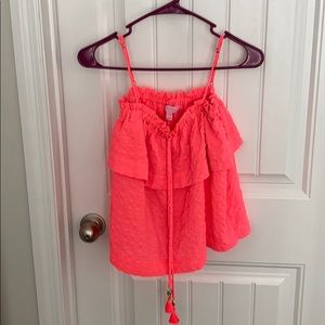 Coral pink tank top